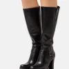 Pier One Leather- Botas De Tacón - Black -Tienda De Ropa 10a0ad900540424489fa511dcaf51962