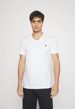 Pier One V Neck Bird Tonal 3 Pack - Camiseta Básica - White/Dark Green/Black -Tienda De Ropa 1ca447c7fe924e74a78c561a8a6333a8