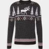 Pier One Wintery Christmas Jumper- Jersey De Punto - Black -Tienda De Ropa 1f29e5003384420ba463a74188a776d4