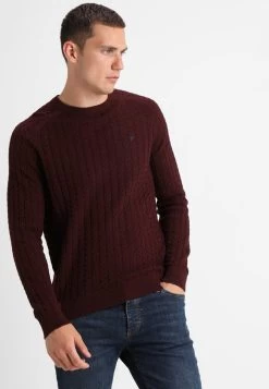 Pier One Jersey De Punto - Mottled Bordeaux