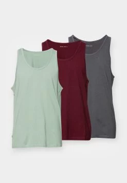 Pier One 3 Pack - Top - Dark Grey / Green / Bordeaux -Tienda De Ropa 48ad2e9583ca42fe9a36b13269cd9624