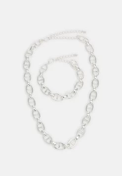 Pier One Set Unisex - Collar - Silver-Coloured