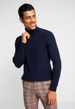 Pier One Jersey De Punto - Mottled Dark Blue