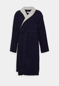 Pier One Shawl Towel Bathrobe - Albornoz -Dark Blue -Tienda De Ropa 67f610d064e84b5daaa9a12f82d45b4b
