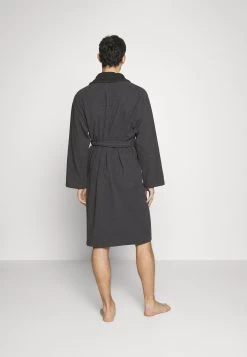 Pier One Shawl Towel Bathrobe - Albornoz - Dark Grey -Tienda De Ropa 6950796cf97f4b2b92c37a9b8d214b31