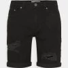 Pier One Shorts Vaqueros - Black
