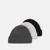 Pier One Unisex 3 Pack - Gorro - Black/Dark Grey/Off-White/ -Tienda De Ropa 6ff45e637c064289bc89bdd981008db1