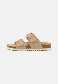 Pier One Leather - Sandalias Planas - Beige -Tienda De Ropa 735b1fdf49094acdad1a30b4e113b034