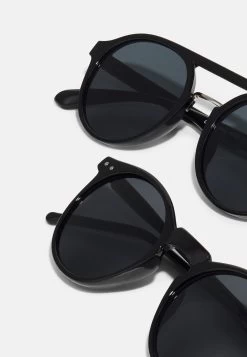 Pier One Unisex 2 Pack - Gafas De Sol - Black -Tienda De Ropa 74d856a3cce342899219470f656bd803