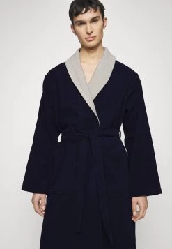 Pier One Shawl Towel Bathrobe - Albornoz -Dark Blue -Tienda De Ropa 7b7d74a9c4c24e3da79d1fc098b385a5