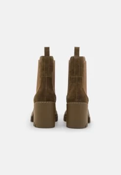 Pier One Leather - Botines De Tacón - Khaki -Tienda De Ropa 82e4380308ac44f19d33d6cff9f92202