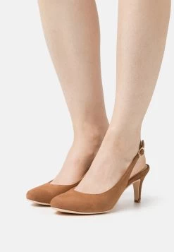 Pier One Leather- Tacones - Cognac