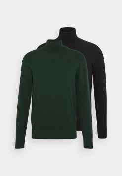 Pier One 2 Pack - Basic Turtleneck - Jersey De Punto - Black/Dark Green -Tienda De Ropa 903218958e2e432c9ae54008d290ccf6