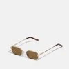 Pier One Unisex - Gafas De Sol - Gold-Coloured/Brown
