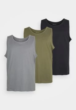Pier One 3 Pack- Top - Black/Grey/Khaki -Tienda De Ropa ae4213f1ac454df194eeab2b43abcae7