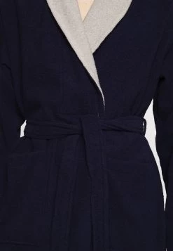 Pier One Shawl Towel Bathrobe - Albornoz -Dark Blue -Tienda De Ropa b2d1f380240f4cd8892f17a5c0efe1d5