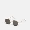 Pier One Unisex - Gafas De Sol - Gold-Coloured/Black