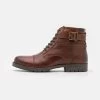Pier One Leather - Botines Con Cordones - Brown -Tienda De Ropa cc36912fd13c41d5bc50a6bc7214b455