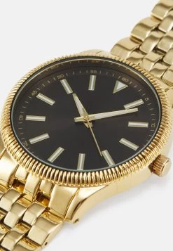 Pier One Unisex - Reloj - Gold-Coloured/Black -Tienda De Ropa d23f42f1687c44a89d16d89ec7b4a231