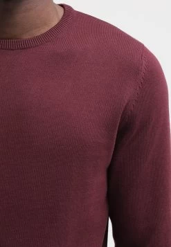 Pier One Basic Crewneck - Jersey De Punto - Bordeaux -Tienda De Ropa d715837f4bae40fc8cff240ff173ecfa