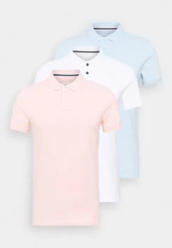 Pier One 3 Pack - Polo - White/Light Blue/Pink -Tienda De Ropa e076d6446cf4456082c2304ae412145d