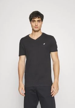 Pier One V Neck Bird Tonal 3 Pack - Camiseta Básica - White/Dark Green/Black -Tienda De Ropa fb2018becdee4b1c81f7d032674f18f4