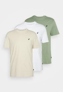Pier One 3 Pack Unisex - Camiseta Básica - White/Offwhite /Green -Tienda De Ropa fe96b4eb79924bdb945969ca3cf26a74