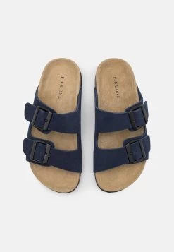 Pier One Leather Unisex - Pantuflas - Dark Blue -Tienda De Ropa feb43abb471d45779a9fed9dbe6c4c2c